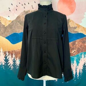 NWT Banana Republic Ruffle Button-Up